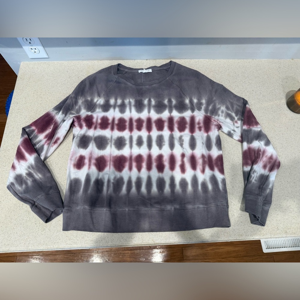 Gray Tie dye top